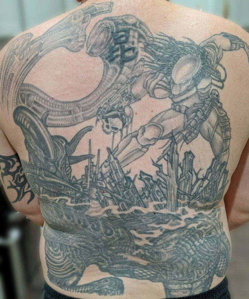 Alien Versus Predator Tattoo