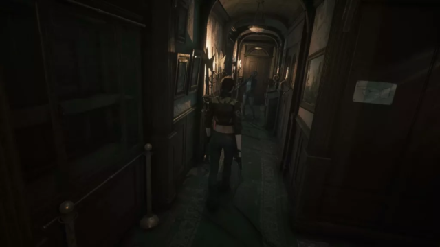 Echoes of the Living Demo - Hallway with Zombie